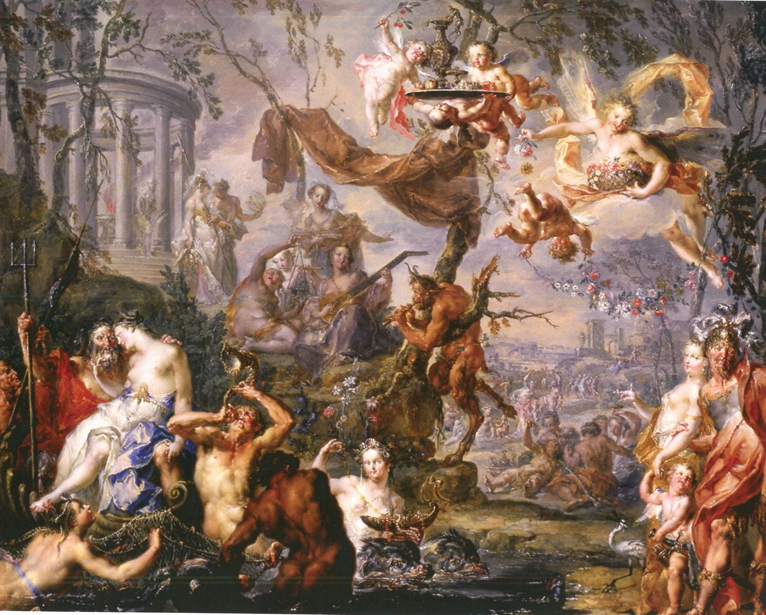 Dei sull'Olimpo, allegoria delle quattro stagioni - Alte Galerie des Steiermärkischen Landesmuseum Joanneum
